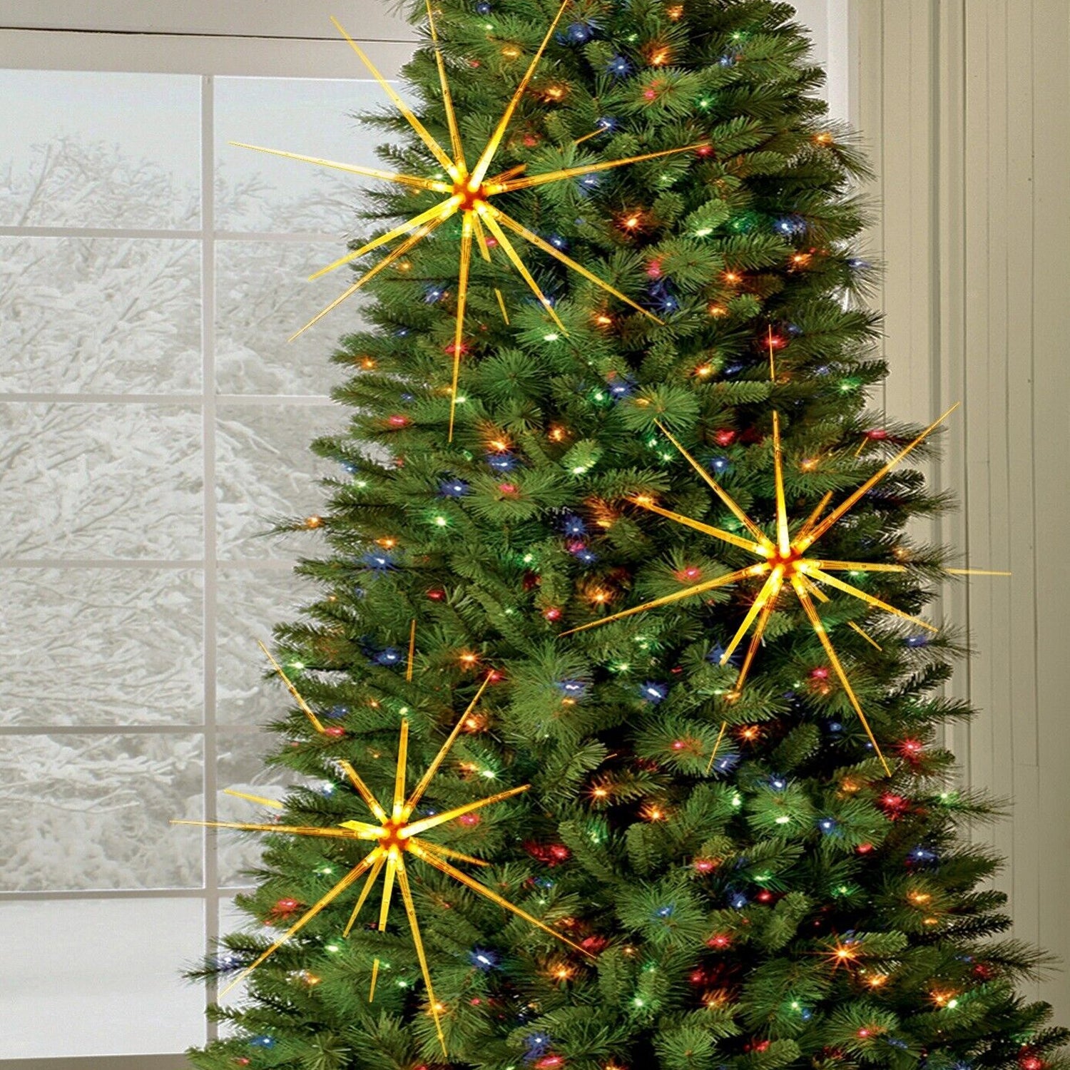 3D Gold Star Hanging Decoration Star, Acrylic Look  Hanging Luminous Star for Windows, Home, Garden Festive Embellishments for Holiday Parties Weddings Birthday Home Decoration (Medium) 3D Gold Star Hanging Decoration Star, Acrylic Look  Hanging Luminous Star for Windows, Home, Garden Festive Embellishments for Holiday Parties Weddings Birthday Home Decoration (Medium)